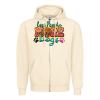 Sandshell less people more dogs Zipper Hoodie - Zillion Design Studio