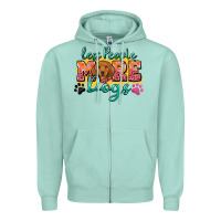 Seafoam less people more dogs Zipper Hoodie - Zillion Design Studio