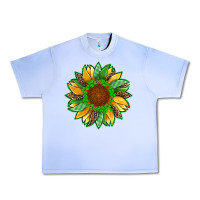 Grape Ice st patricks sunflower with leopard  shamrock and glitter Urban Heavy Tee - Artiststas