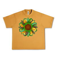 Peanut Butter st patricks sunflower with leopard  shamrock and glitter Urban Heavy Tee - Artiststas