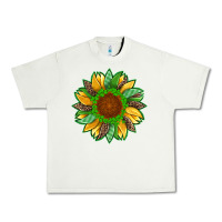 Pistachio st patricks sunflower with leopard  shamrock and glitter Urban Heavy Tee - Artiststas