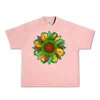Salmon st patricks sunflower with leopard  shamrock and glitter Urban Heavy Tee - Artiststas