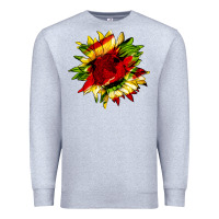 Heather Grey juneteenth sunflower Premium Sweatshirt - HRA Design Shop