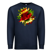 Navy juneteenth sunflower Premium Sweatshirt - HRA Design Shop