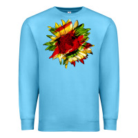 Ocean Blue juneteenth sunflower Premium Sweatshirt - HRA Design Shop