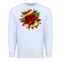 White juneteenth sunflower Premium Sweatshirt - HRA Design Shop