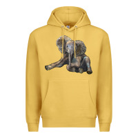 Antique Gold Baby Elephant Premium Hoodie - LillyAllenDesigns