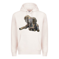 Pale Pink Baby Elephant Premium Hoodie - LillyAllenDesigns
