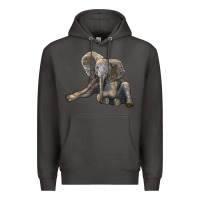 Smoke Baby Elephant Premium Hoodie - LillyAllenDesigns