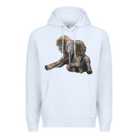 White Baby Elephant Premium Hoodie - LillyAllenDesigns
