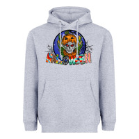 Heather Grey halloween Heavyweight Hoodie - CowhideDigitalArt