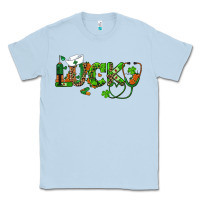 Dusty Blue st patricks day lucky nurse Classic Tee - RanaPortraitStore