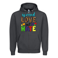 Smoke spread love not hate Zipper Hoodie - texasbilliewilder