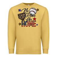 Antique Gold no place like home Premium Sweatshirt - CowhideDigitalArt