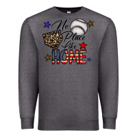 Charcoal Heather no place like home Premium Sweatshirt - CowhideDigitalArt