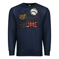 Navy no place like home Premium Sweatshirt - CowhideDigitalArt