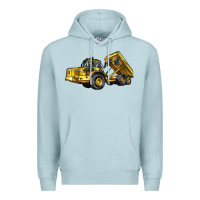 Blue Mist Articulated Hauler Premium Hoodie - LillyAllenDesigns
