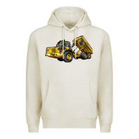 Oatmeal Heather Articulated Hauler Premium Hoodie - LillyAllenDesigns