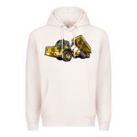 Pale Pink Articulated Hauler Premium Hoodie - LillyAllenDesigns