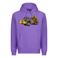 Purple Articulated Hauler Premium Hoodie - LillyAllenDesigns