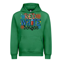 Emerald red white boujee Urban Hoodie - MaliasSmallBusiness