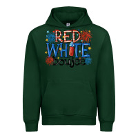 Forest Green red white boujee Urban Hoodie - MaliasSmallBusiness