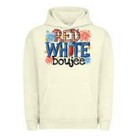 Pigment Pistachio red white boujee Urban Hoodie - MaliasSmallBusiness