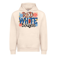 Sandshell red white boujee Urban Hoodie - MaliasSmallBusiness