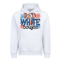 White red white boujee Urban Hoodie - MaliasSmallBusiness