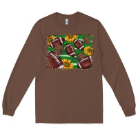 Chestnut American football background Long Sleeve Tee - BarkalooDesign