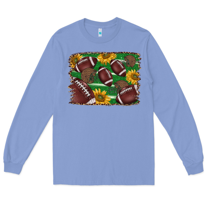 American Football Background Long Sleeve Tee by BarkalooDesign | Teevron