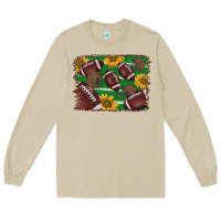 Mushroom American football background Long Sleeve Tee - BarkalooDesign