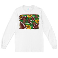 White American football background Long Sleeve Tee - BarkalooDesign