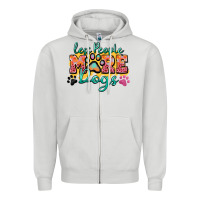 Dove Grey less people more dogs paw zillion Zipper Hoodie - Zillion Design Studio
