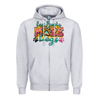 Heather Grey less people more dogs paw zillion Zipper Hoodie - Zillion Design Studio