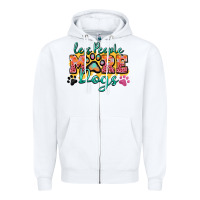 White less people more dogs paw zillion Zipper Hoodie - Zillion Design Studio