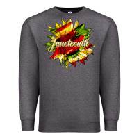 Charcoal Heather juneteenth sunflower black lives matter Premium Sweatshirt - HRA Design Shop