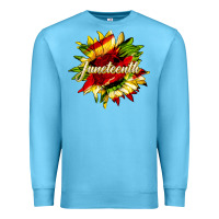 Ocean Blue juneteenth sunflower black lives matter Premium Sweatshirt - HRA Design Shop