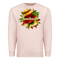 Pale Pink juneteenth sunflower black lives matter Premium Sweatshirt - HRA Design Shop