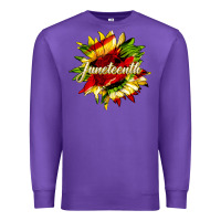 Purple juneteenth sunflower black lives matter Premium Sweatshirt - HRA Design Shop