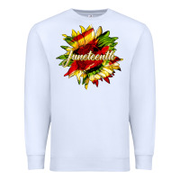 White juneteenth sunflower black lives matter Premium Sweatshirt - HRA Design Shop