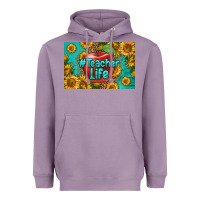 Lavender teacher life skinny metal can holder Heavyweight Hoodie - HRA Design Shop