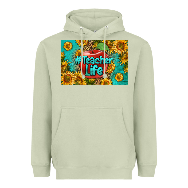 Teacher Life Skinny Metal Can Holder Heavyweight Hoodie by HRA Design Shop | Teevron