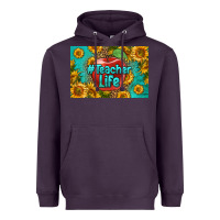 Plum teacher life skinny metal can holder Heavyweight Hoodie - HRA Design Shop