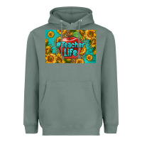 Sage teacher life skinny metal can holder Heavyweight Hoodie - HRA Design Shop
