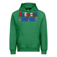 Emerald american dude Urban Hoodie - MaliasSmallBusiness