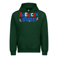 Forest Green american dude Urban Hoodie - MaliasSmallBusiness
