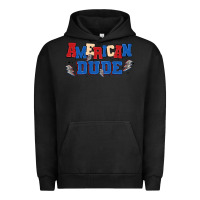 Pigment Black american dude Urban Hoodie - MaliasSmallBusiness