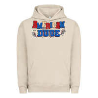 Pigment French Oak american dude Urban Hoodie - MaliasSmallBusiness