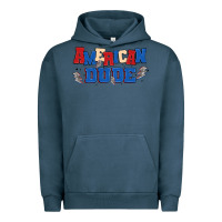 Pigment Midnight Navy american dude Urban Hoodie - MaliasSmallBusiness